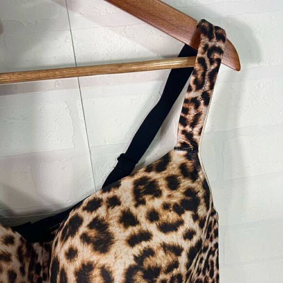 Soma Womens Balconette Bra Size 42D Leopard Print Stunning Support Smooth - Picture 3 of 9